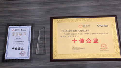 打造全屋智能，广东惠诺智能科技荣膺2020年智能家居风云榜十佳企业